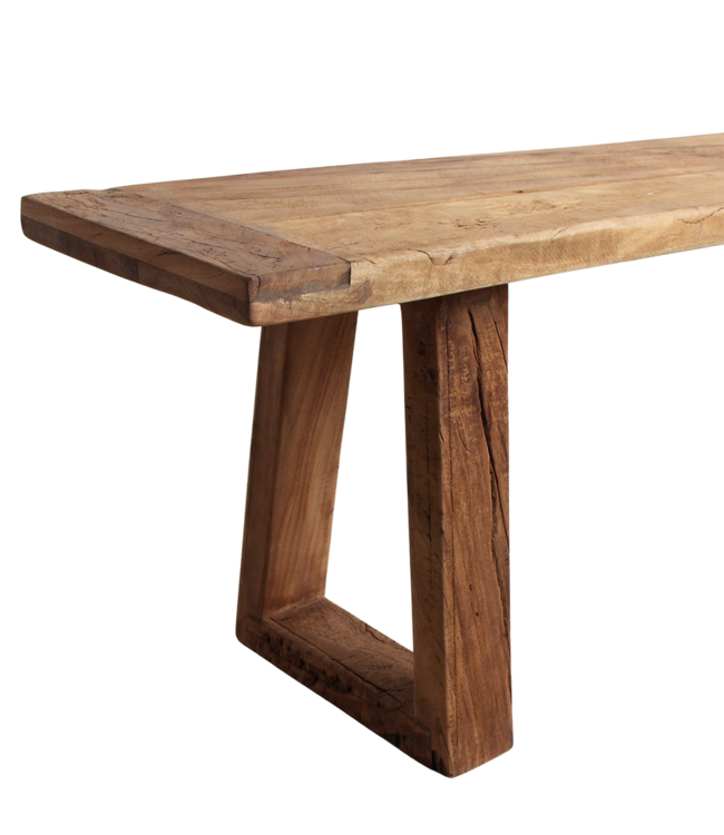 Raw Materials Amsterdam Farmwood Eetkamerbank | Bruin | H45 x B180 x D30 cm