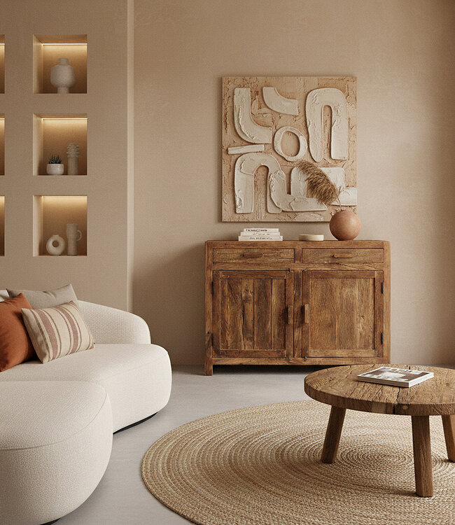 Raw Materials Amsterdam Farmwood Dressoir | 2 Deuren | H90 x B120 x D38 cm