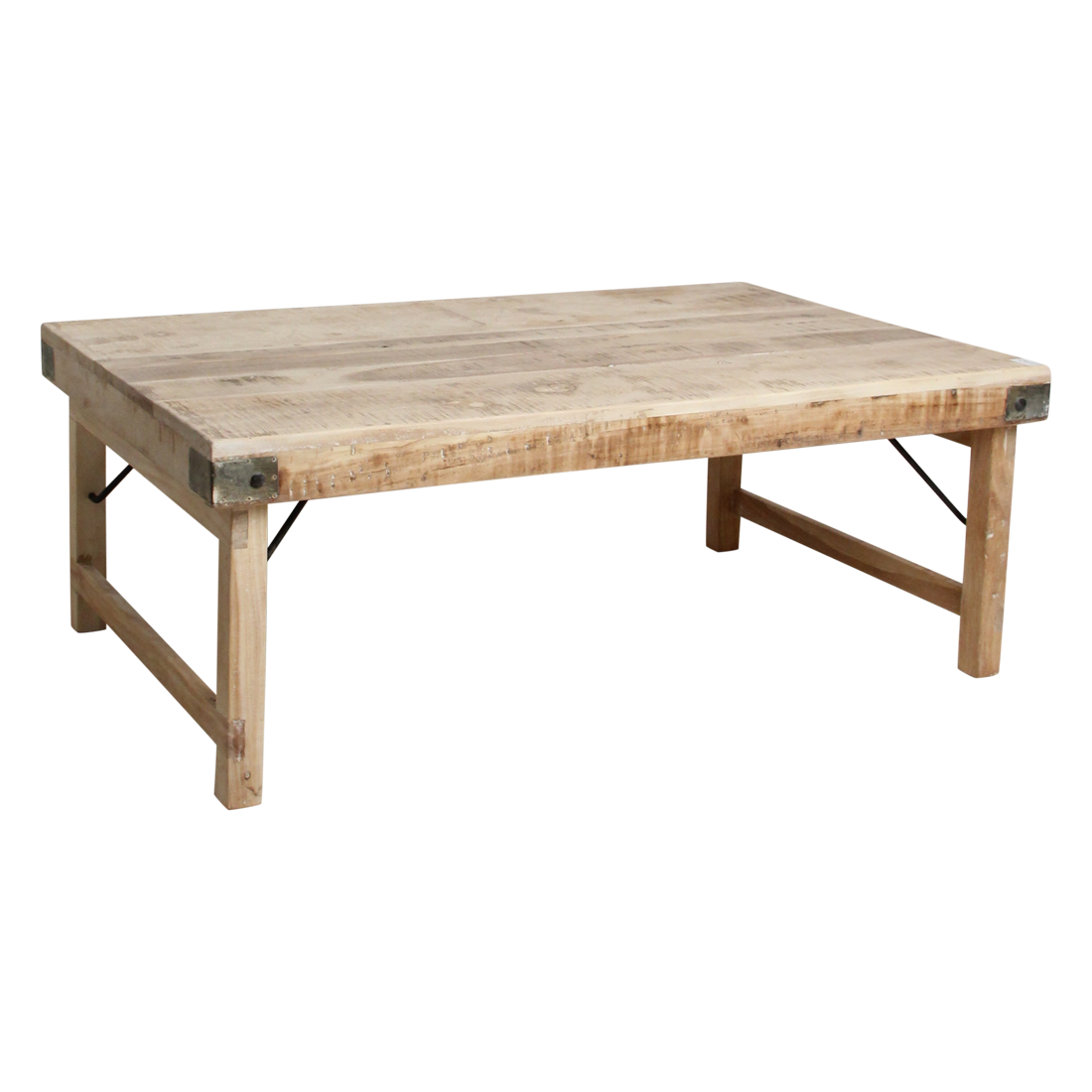 Raw Materials Amsterdam Salontafel | Inklapbaar | Limewash | L120 x B75 x H45 cm