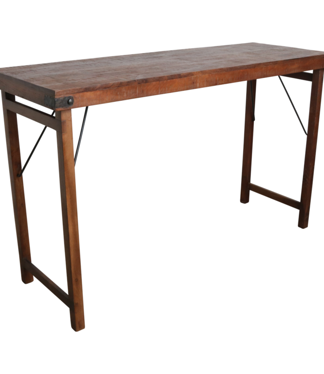 Raw Materials Amsterdam Bartafel | Inklapbaar | Bruin | L170 x B60 x H107 cm