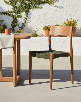 Raw Materials Amsterdam Freya Stoel | Set Van 2 | Donkergroen | H80 cm