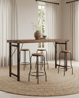 Raw Materials Amsterdam Bartafel | Inklapbaar | Bruin | L170 x B60 x H107 cm