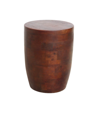 Raw Materials Amsterdam Pacific mango wood stool/side table Tuvalu