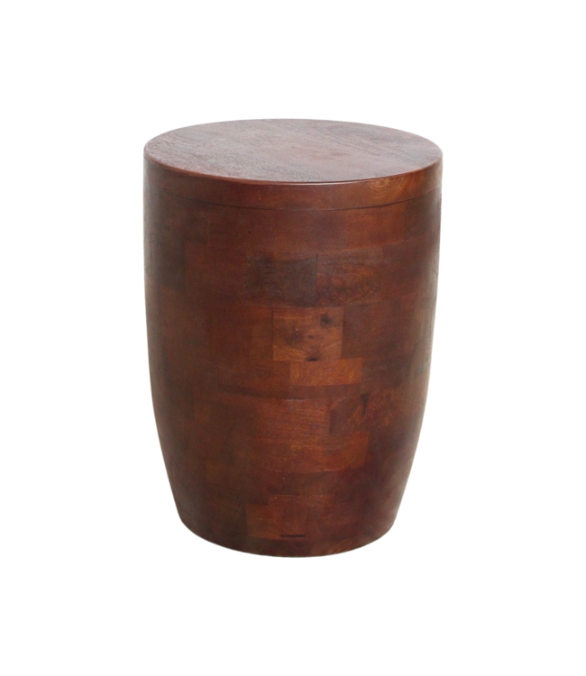 Raw Materials Amsterdam Bijzettafel Tuvalu | Pacific | Mangohout | D35 x H45 cm