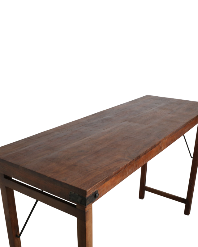 Raw Materials Amsterdam Bartafel | Inklapbaar | Bruin | L170 x B60 x H107 cm