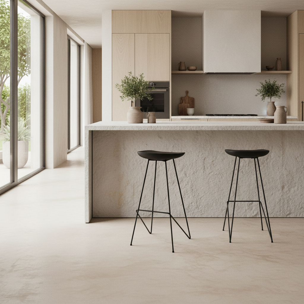 Raw Materials Amsterdam Loft Barkruk | Zwart | H77 x B42 x D41 cm