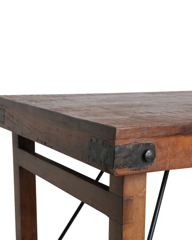 Raw Materials Amsterdam Bartafel | Inklapbaar | Bruin | L170 x B60 x H107 cm