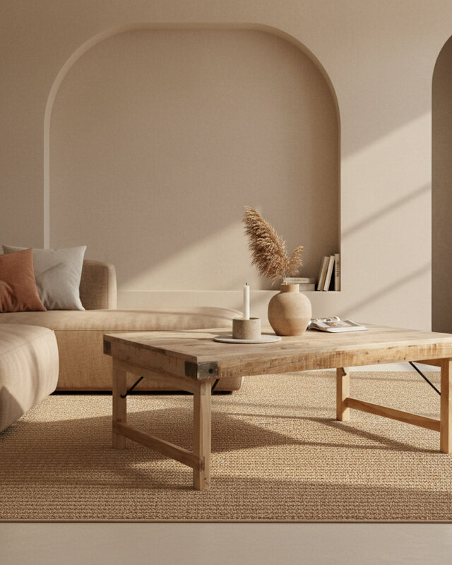 Raw Materials Amsterdam Salontafel | Inklapbaar | Limewash | L120 x B75 x H45 cm