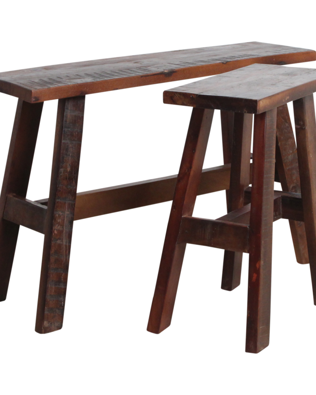 Raw Materials Amsterdam Fabrieks Bushalte Bank | Groot | L85 x B20 x H50 cm