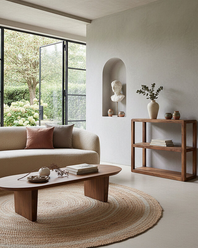 Raw Materials Amsterdam Bullnose | Houten rek | L100 x D38 x B100 cm