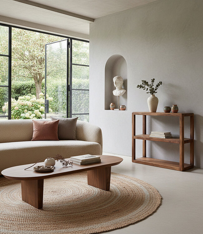 Raw Materials Amsterdam Bullnose | Houten rek | L100 x D38 x B100 cm