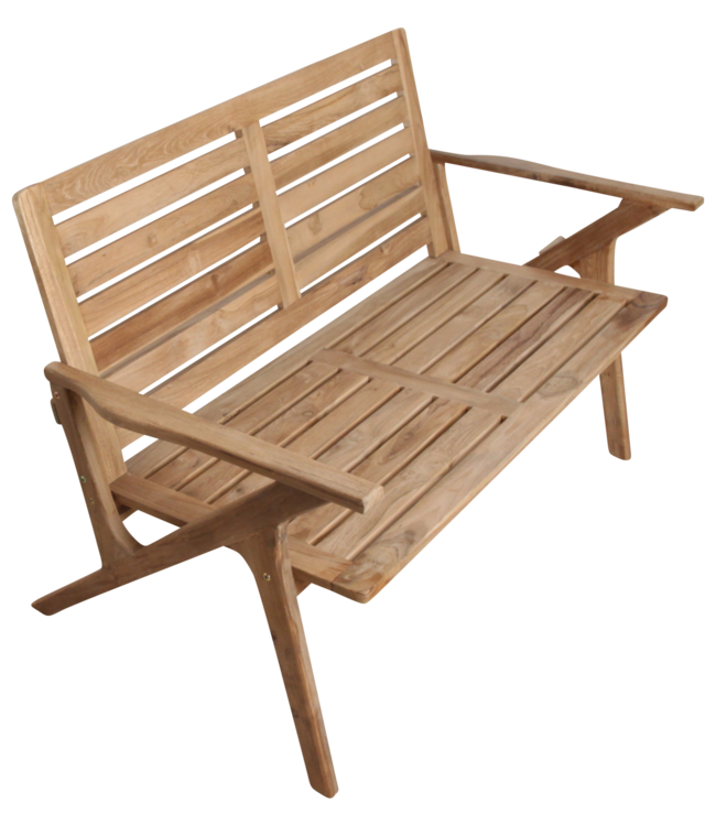 Raw Materials Amsterdam Tuinbank Odin | Teak  | L122 cm x B60 x H80 cm