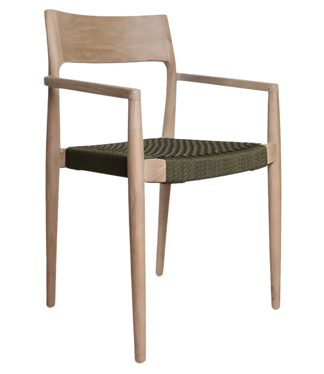 Raw Materials Amsterdam Freya Tuinstoel | Met Armleuning | Groen