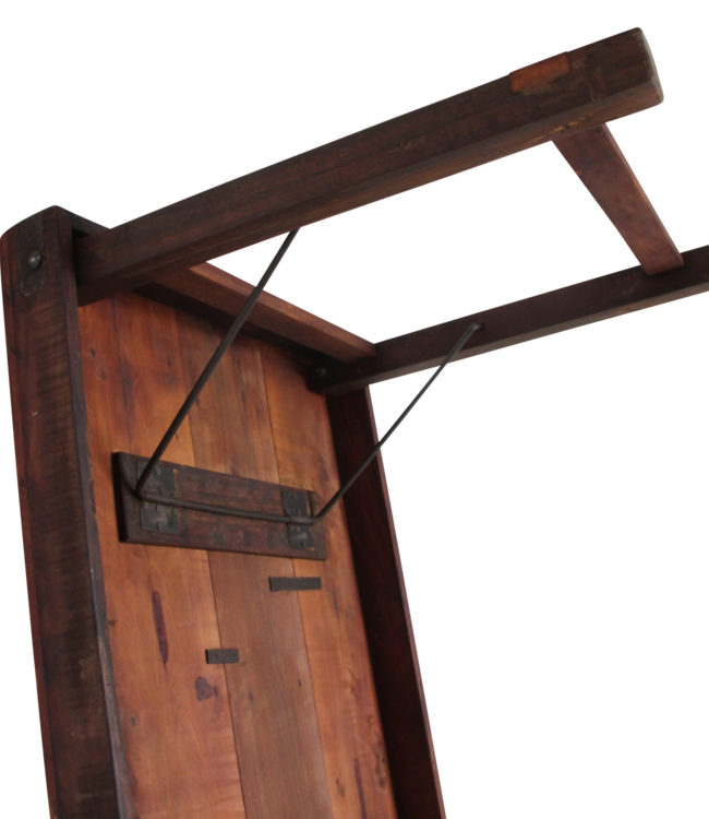 Raw Materials Amsterdam Eettafel | Opklapbaar | Bruin | H76 x B190 x D80 cm