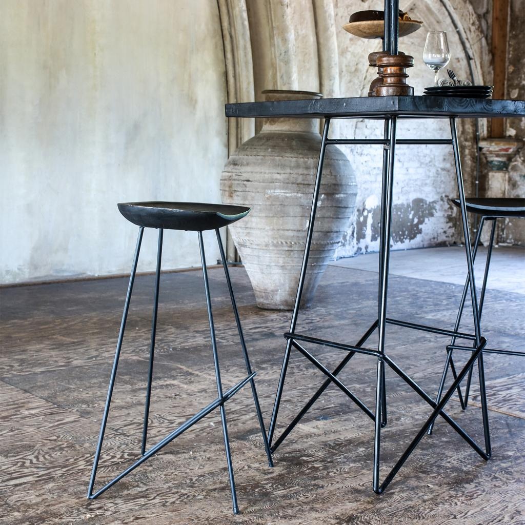 Raw Materials Amsterdam Loft Barkruk | Zwart | H77 x B42 x D41 cm