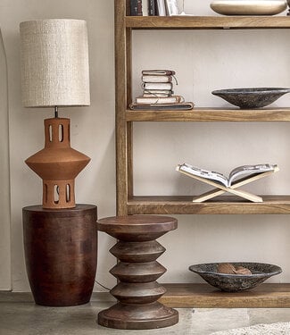 Raw Materials Amsterdam Bijzettafel Tuvalu | Pacific | Mangohout | D35 x H45 cm