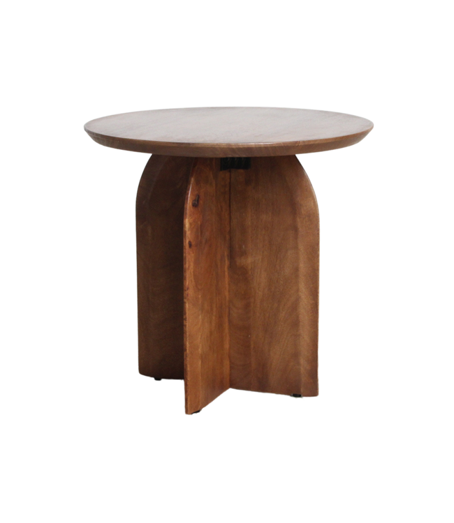 Raw Materials Amsterdam Bullnose Bijzettafel | Organisch | H48 x D50 cm