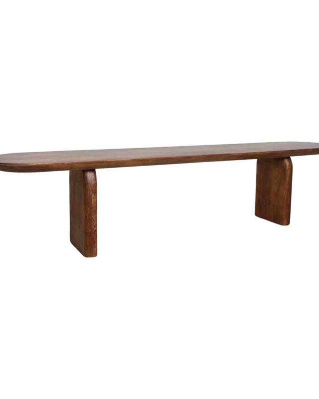 Raw Materials Amsterdam Bullnose Eetkamerbank | H45 x B200 x D35 cm