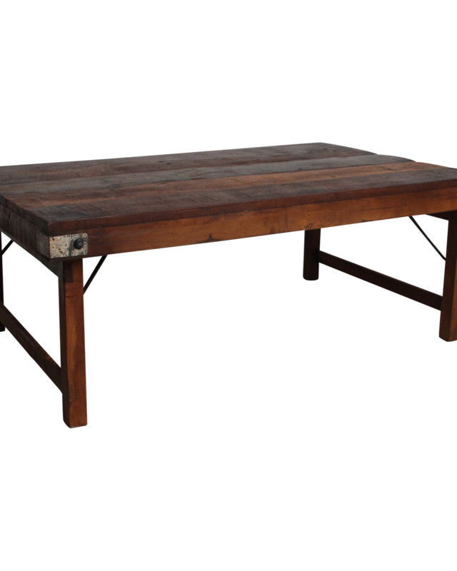 Raw Materials Amsterdam Inklapbare Salontafel | Bruin | H45 x B120 x D75 cm