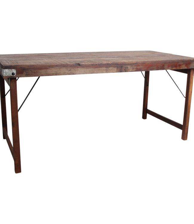 Raw Materials Amsterdam Eettafel | Opklapbaar | Bruin | H76 x B165 x D75 cm