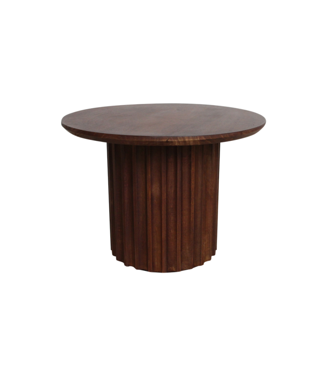 Raw Materials Amsterdam Bullnose Bijzettafel | Bruin | H48 x D55 cm