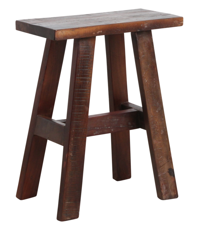 Raw Materials Amsterdam Fabrieks Bushalte Bank | Medium | Bruin | L45 x B20 x H50 cm