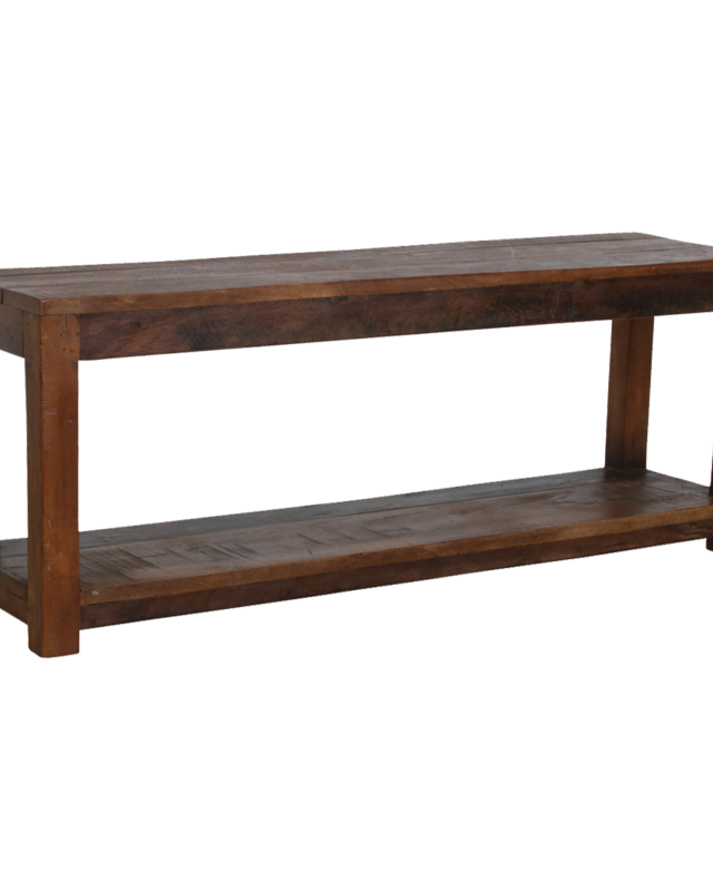 Raw Materials Amsterdam Factory Houten Halbankje | H45 x B116 x D30 cm