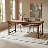 Eettafel | Opklapbaar | Bruin | H76 x B165 x D75 cm