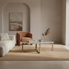 Salontafel | Marmer | Bruin | Ovaal | L120 x B60 x H38 cm
