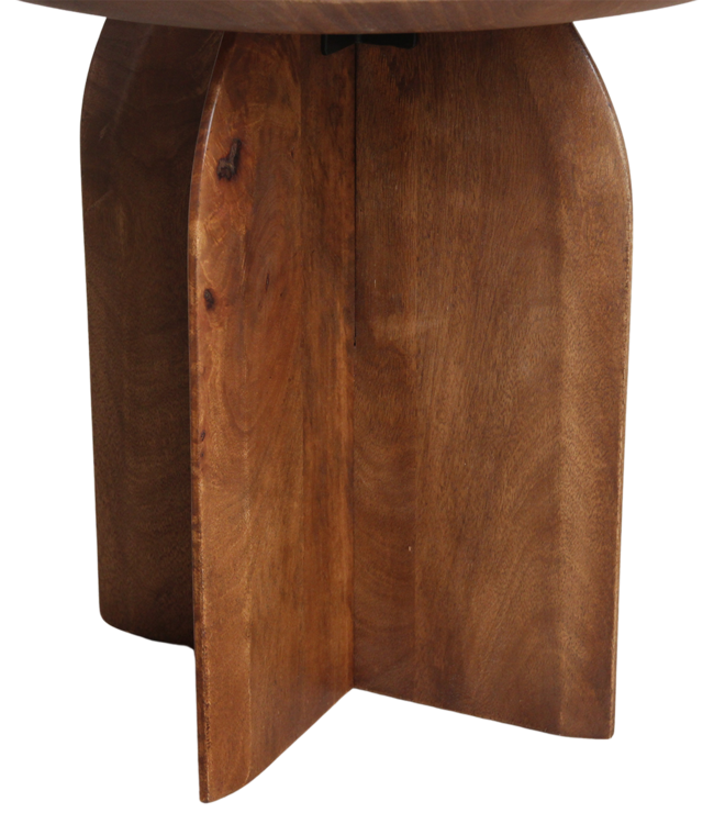 Raw Materials Amsterdam Bullnose Bijzettafel | Organisch | H48 x D50 cm