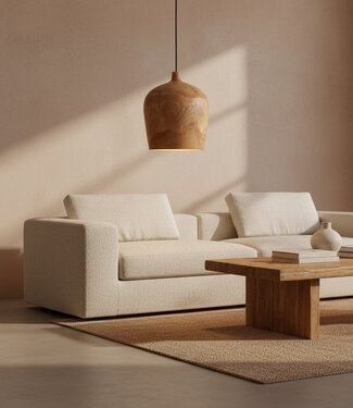 Raw Materials Amsterdam Sirocco Hanglamp | Teakhout | H28 x D25 cm