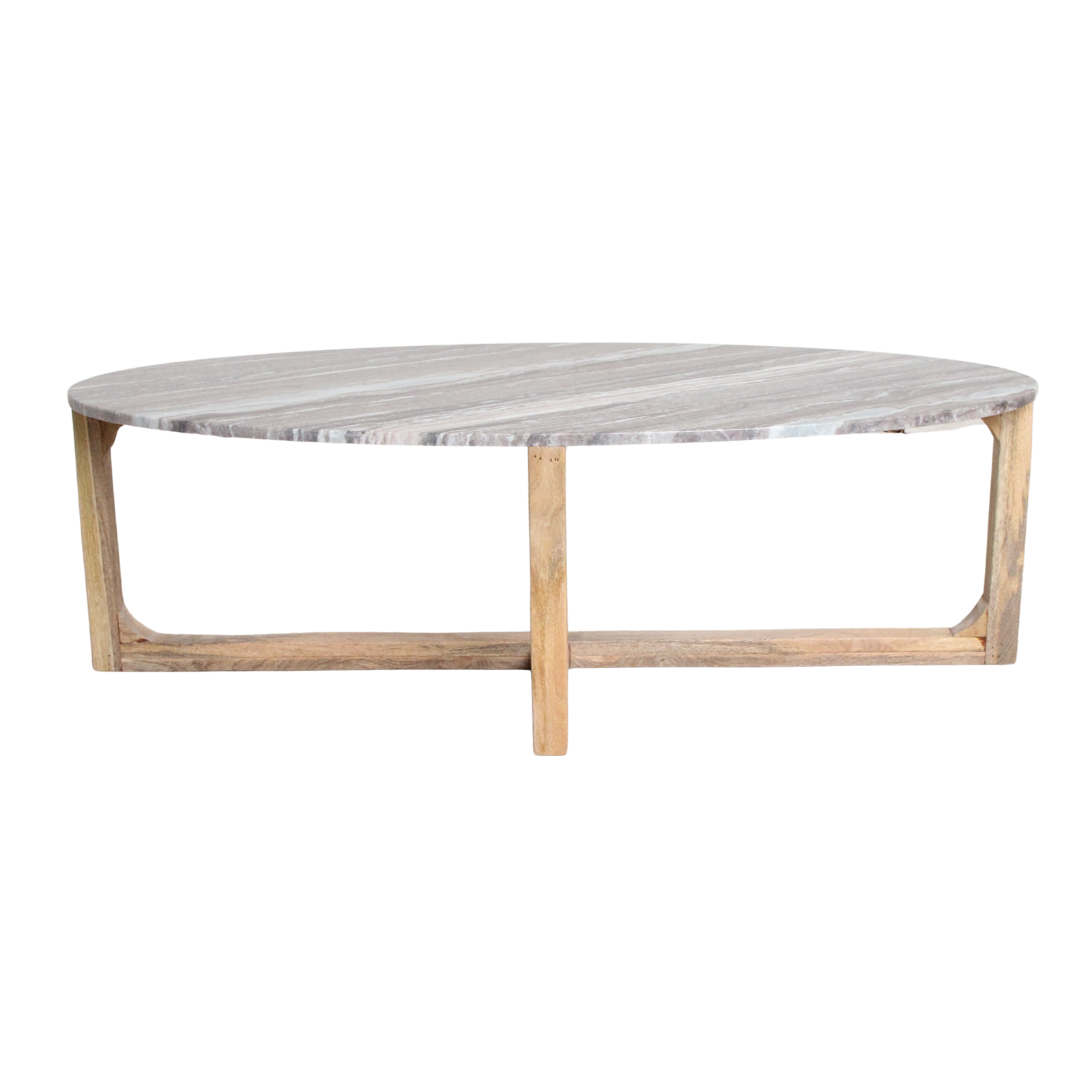 Raw Materials Amsterdam Salontafel | Marmer | Bruin | Ovaal | L120 x B60 x H38 cm