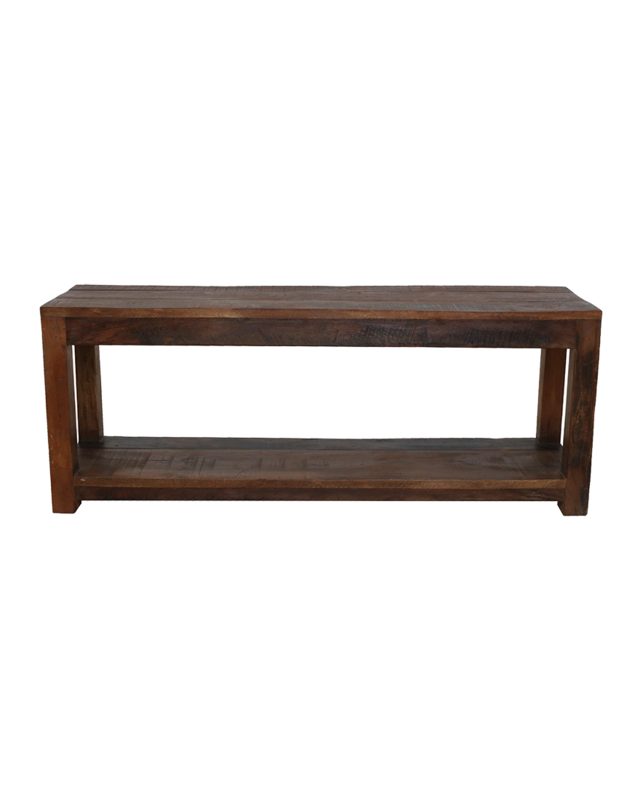 Raw Materials Amsterdam Factory Houten Halbankje | H45 x B116 x D30 cm
