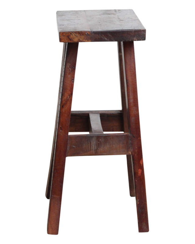 Raw Materials Amsterdam Factory Bushalte Bank | Medium | Bruin | L45 x B20 x H50 cm