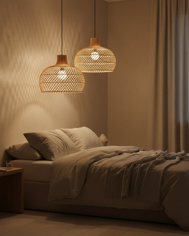 Raw Materials Amsterdam Hanglamp Maze | Rotan | Naturel | D42 x H36 cm