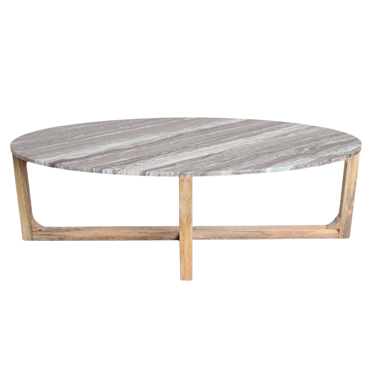 Raw Materials Amsterdam Salontafel | Marmer | Bruin | Ovaal | L120 x B60 x H38 cm