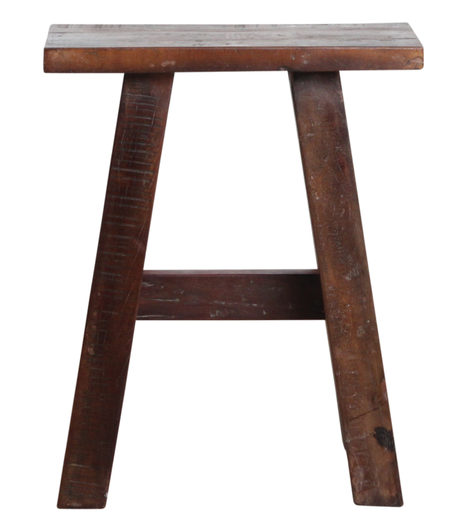 Raw Materials Amsterdam Fabrieks Bushalte Bank | Medium | Bruin | L45 x B20 x H50 cm