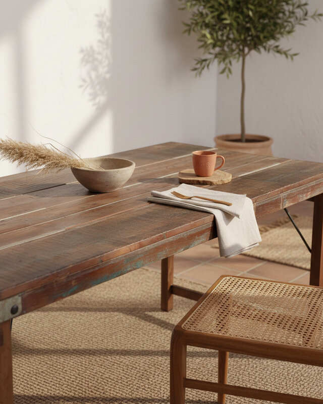 Raw Materials Amsterdam Eettafel | Opklapbaar | Bruin | H76 x B165 x D75 cm
