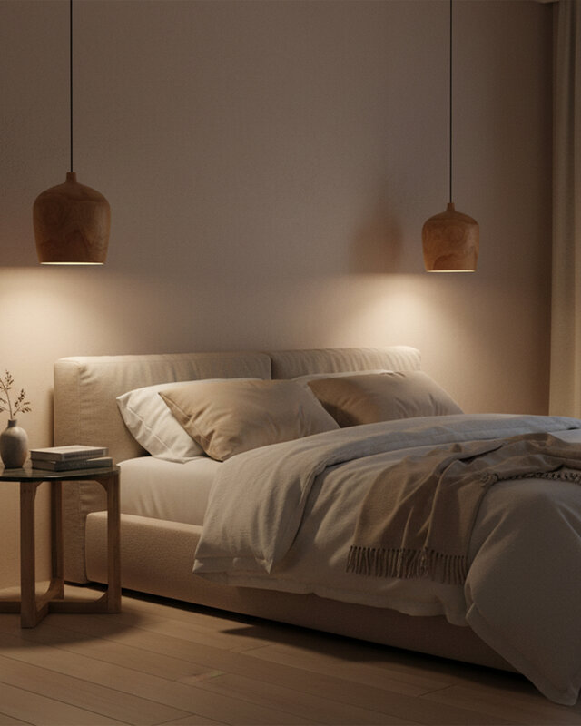 Raw Materials Amsterdam Sirocco Hanglamp | Teakhout | H28 x D25 cm