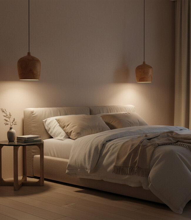 Raw Materials Amsterdam Sirocco Hanglamp | Teakhout | H28 x D25 cm