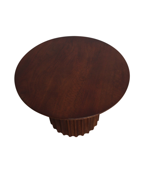 Raw Materials Amsterdam Bullnose Bijzettafel | Bruin | H48 x D55 cm