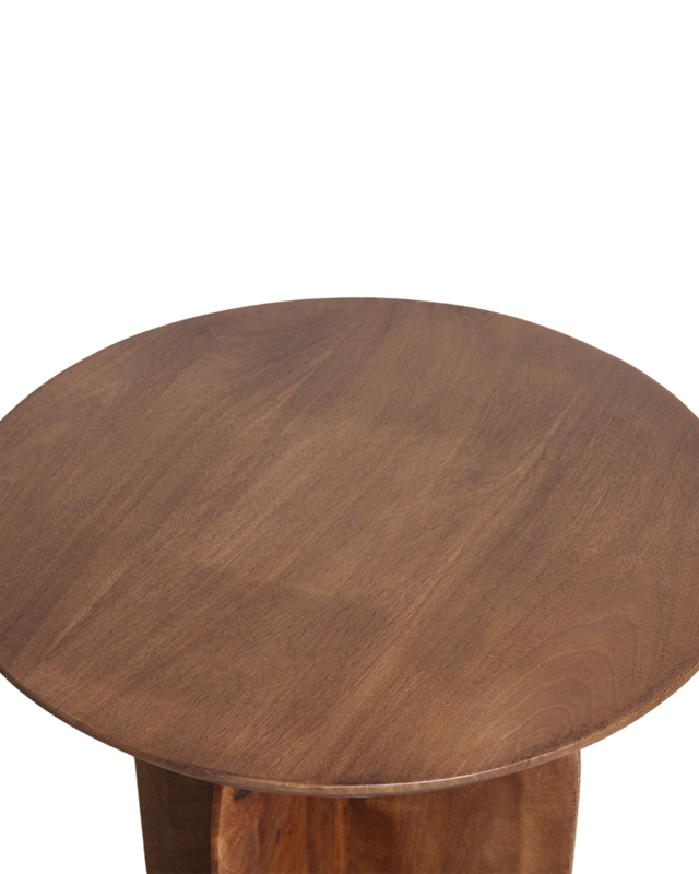 Raw Materials Amsterdam Bullnose Bijzettafel | Organisch | H48 x D50 cm