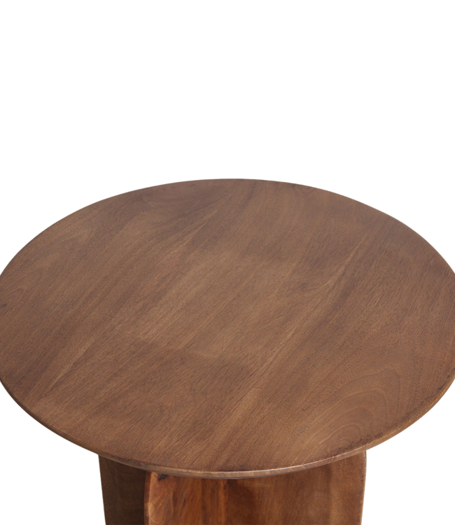 Raw Materials Amsterdam Bullnose Bijzettafel | Organisch | H48 x D50 cm