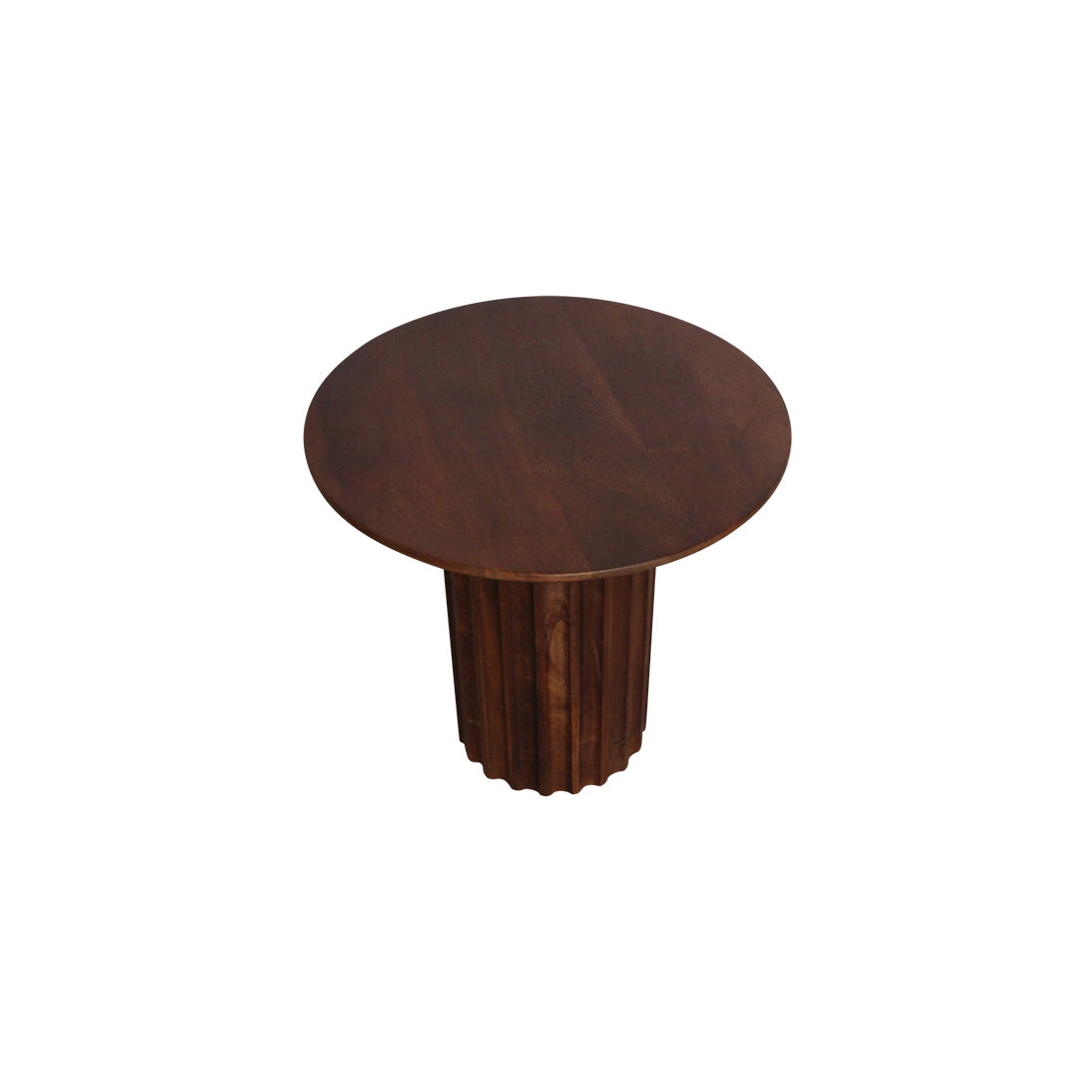 Raw Materials Amsterdam Bullnose Bijzettafel | Omgekeerd Bruin | H48 x D50 cm