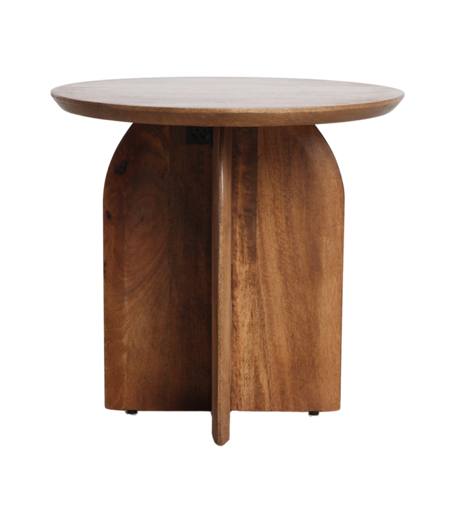 Raw Materials Amsterdam Bullnose Bijzettafel | Organisch | H48 x D50 cm