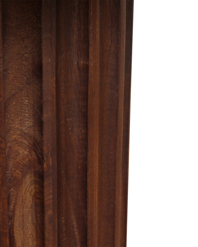 Raw Materials Amsterdam Bullnose Bijzettafel | Omgekeerd Bruin | H48 x D50 cm