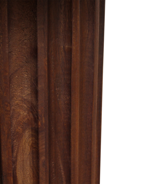 Raw Materials Amsterdam Bullnose Bijzettafel | Omgekeerd Bruin | H48 x D50 cm