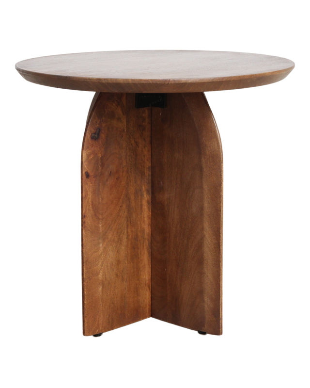 Raw Materials Amsterdam Bullnose Bijzettafel | Organisch | H48 x D50 cm