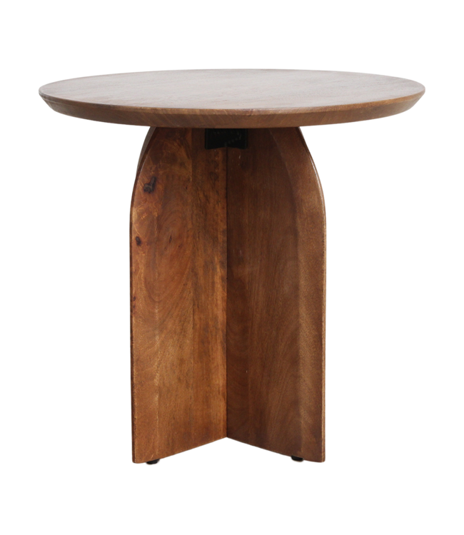 Raw Materials Amsterdam Bullnose Bijzettafel | Organisch | H48 x D50 cm