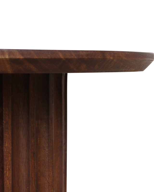 Raw Materials Amsterdam Bullnose Bijzettafel | Bruin | H48 x D55 cm